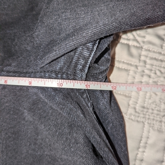 AMERICAN APPAREL Black Cotton High-Rise Raw Edges Jeans Size 27 - Picture 10 of 11